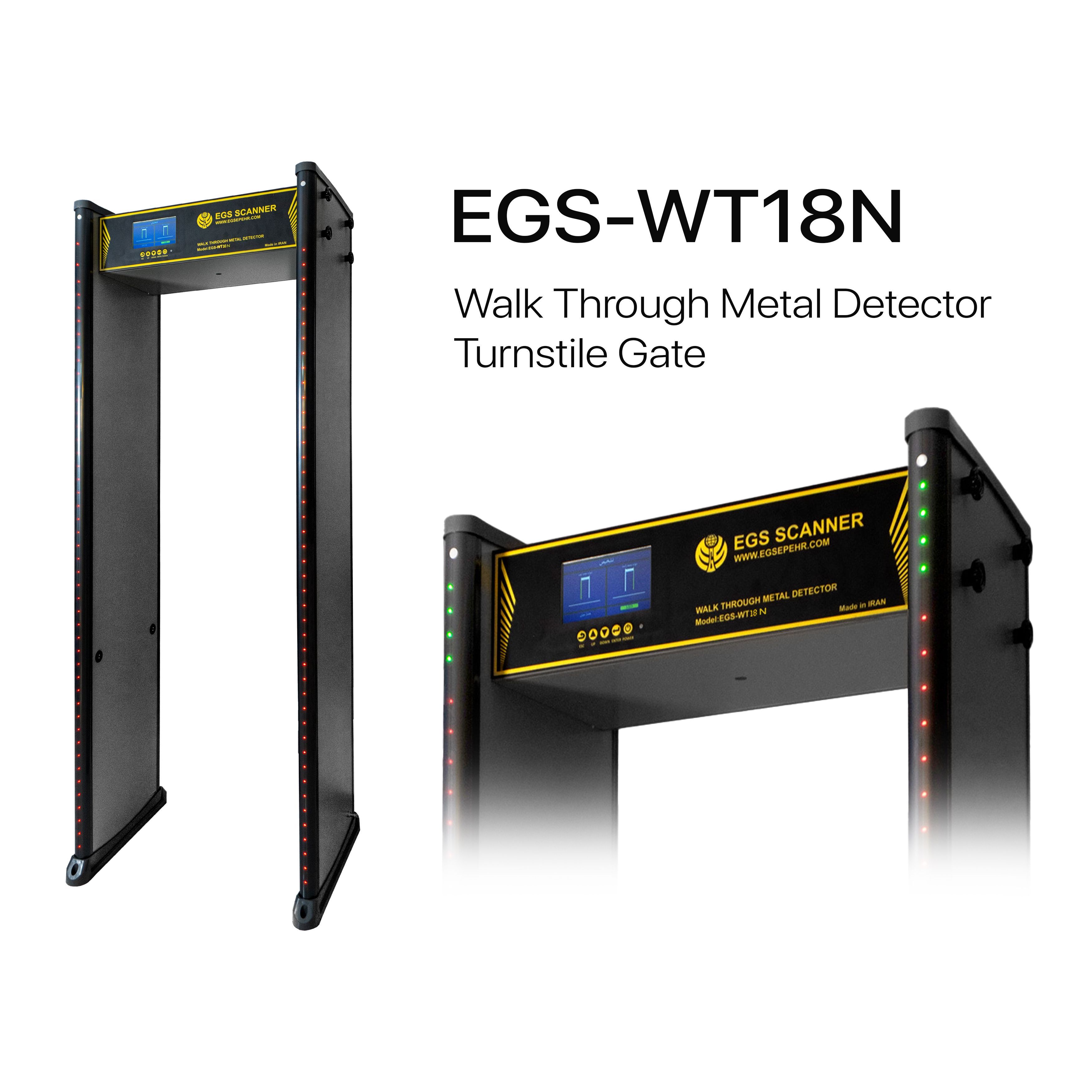 گیت بازرسی بدنی فلزیاب EGS-WT18N