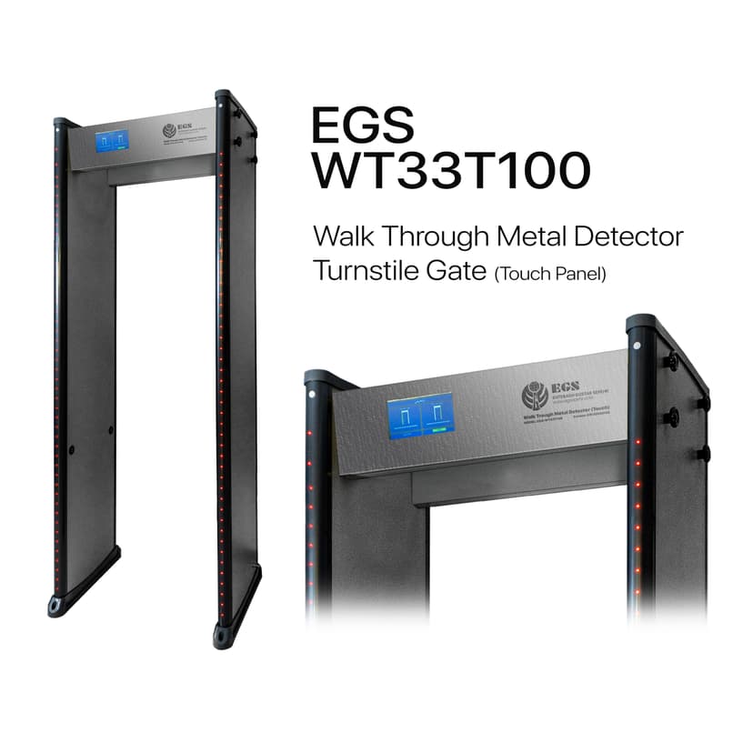 گیت دروازه ای بازرسی بدنی 33 زون T100 گیت دروازه ای بازرسی بدنی 33 زون T100